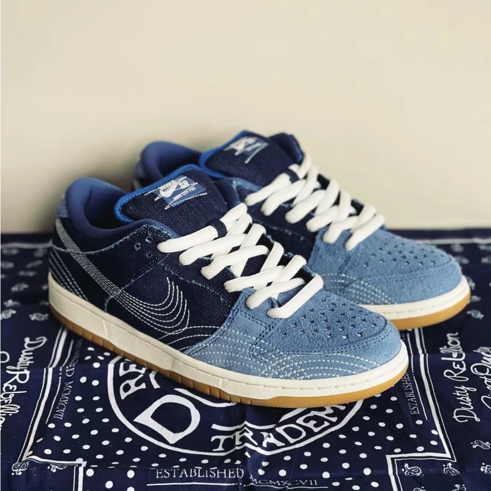 Nike Dunk SB- Denim
Low Pro PRM SB 'Sashiko Pack' US Men’s 6 EUR38.5